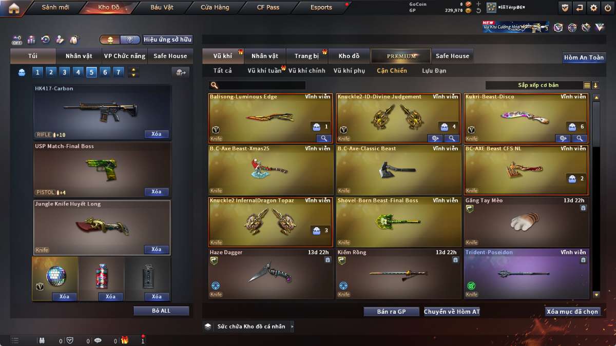 shop acc cf uy tin gia re